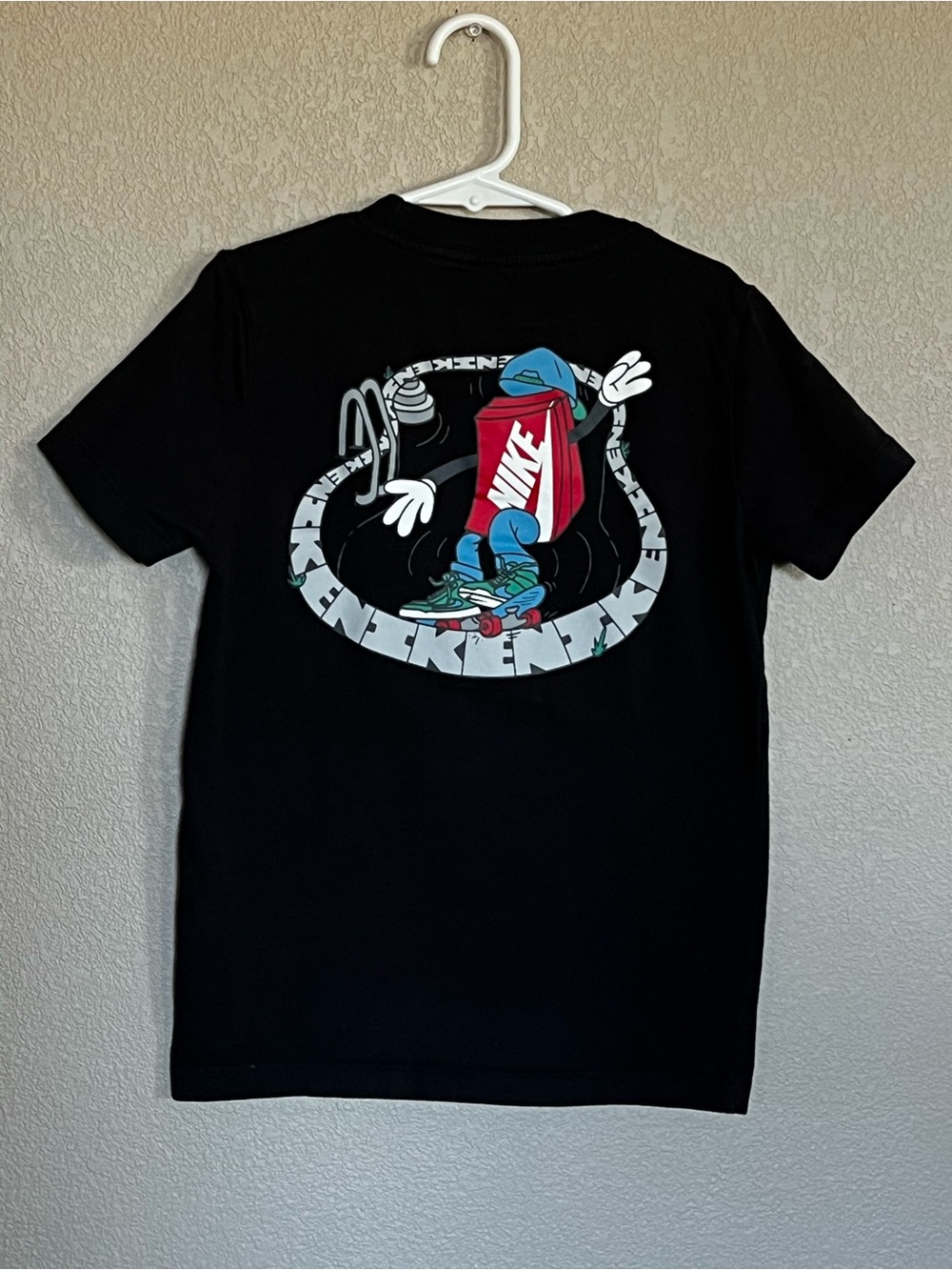 Nike Sportswear Kids Boxy Sneaker Graphic Tee Black Short Sleeve T-Shirt